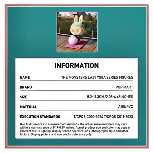 Pop Mart The Monsters Lazy Yoga Series - Blind Box - Figurine - Picture 12 of 16